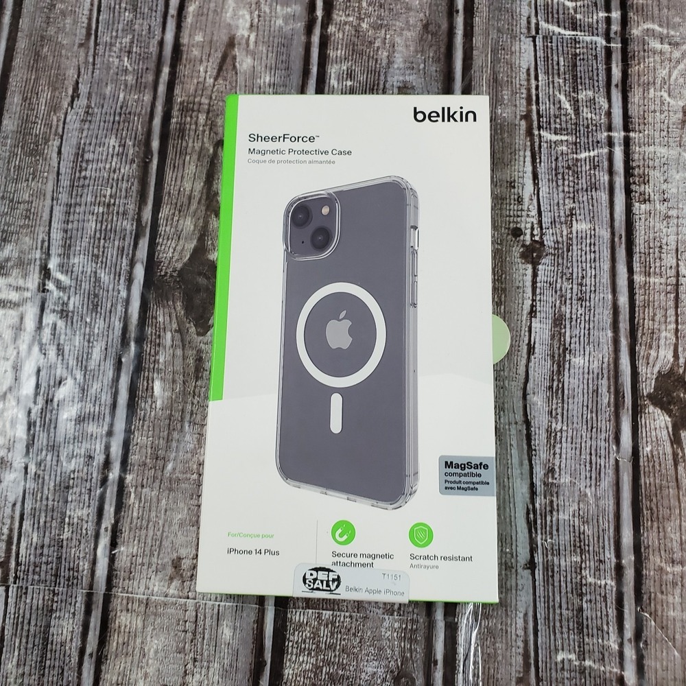 Belkin SheerForce MagSafe Compatible Magnetic Case Clear iPhone 14 Plus